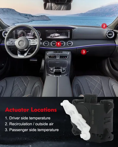 Miniatura 5 de cciyu Actuador de puerta de aire A/C mezcla de temperatura Actuador de puerta de repuesto para 2003 2004 2005 2006 2007 para Honda Accord 79160SDAA01