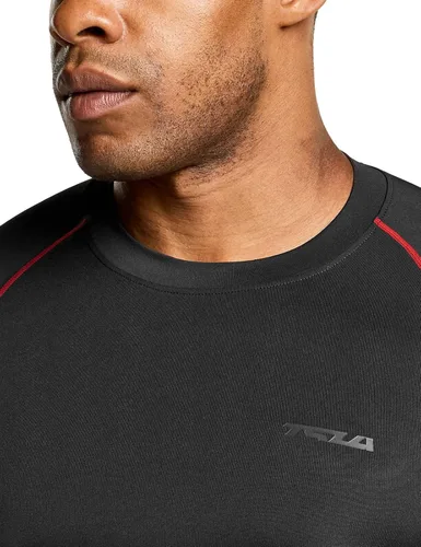 Miniatura 6 de TSLA - Paquete de 1 o 3 camisas de compresión de manga larga FPU 50+ para hombre, camisa de entrenamiento atlético, protector de erupción