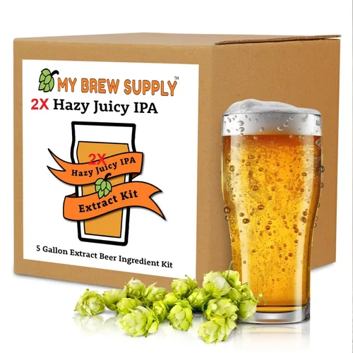 Miniatura 9 de My Brew Supply Kit de extracto de Summer Ale Extracto de malta seca Golden Light, Trigo y Pilsen Naranja amarga y cáscara de limón Grano