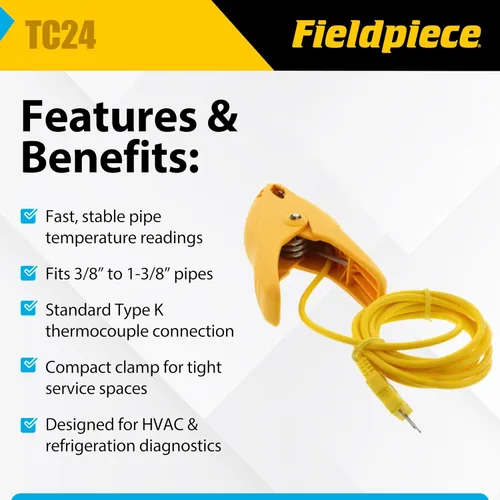 Miniatura 2 de Fieldpiece TC24refrigerator repuesto partsfieldpiece hecho de la mejor