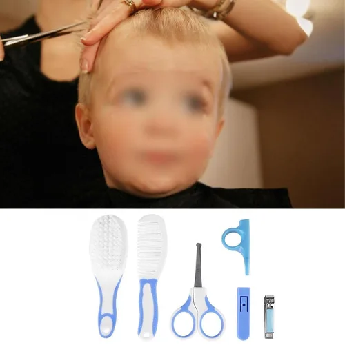 Miniatura 7 de Kit de aseo para bebés, juego portátil de cuidado de seguridad para bebés con cepillo para el cabello, peine cortaúñas, aspirador nasal, etc.
