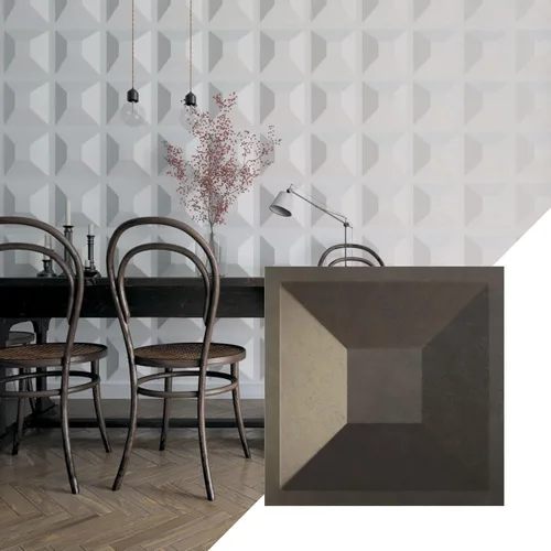 Miniatura 10 de Ekena Millwork 11 7/8 pulgadas de ancho x 11 7/8 pulgadas de alto, Diane EnduraWall Panel decorativo de pared 3D, rosa champán