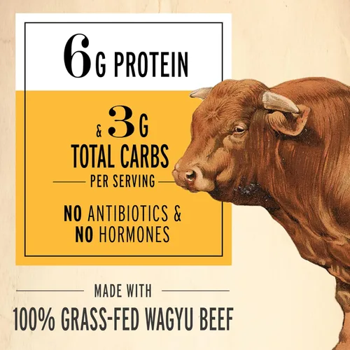 Miniatura 4 de EPIC Wagyu - Tiras de carne de res, alimentados con pasto y bocadillos aptos para paleo, 20 unidades, 16 onzas