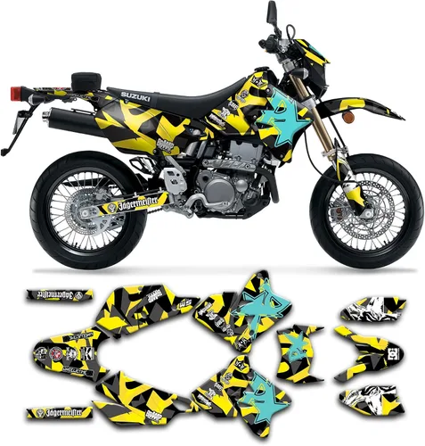Miniatura 48 de Kit de calcomanías personalizadas para Suzuki DRZ400 E / DRZ400 Enduro / DRZ400E / DR-Z400E / DRZ400 EN 1999-2024, SZDRSE9919003-KO