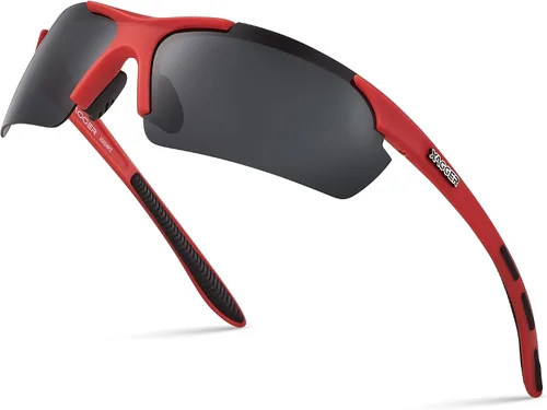 Miniatura 7 de Lentes de sol polarizados deportivos para hombres y mujeres, con diseño envolvente, UV400, para correr, béisbol, sóftbol, ciclismo, conducción