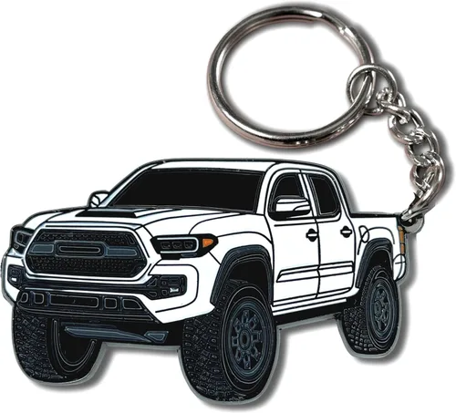 Miniatura 14 de Llavero Tacoma – Accesorios Tacoma 2016-2022 mods 2023 2024 Cool Key Chain Fob Cover 3ª generación Toy Truck Quicksand