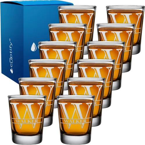 Miniatura 74 de Juego de 2 vasos de chupito personalizados para hombre, fondo azul, 2 onzas, grabados, regalo personalizado para cumpleaños, bodas, día del padre