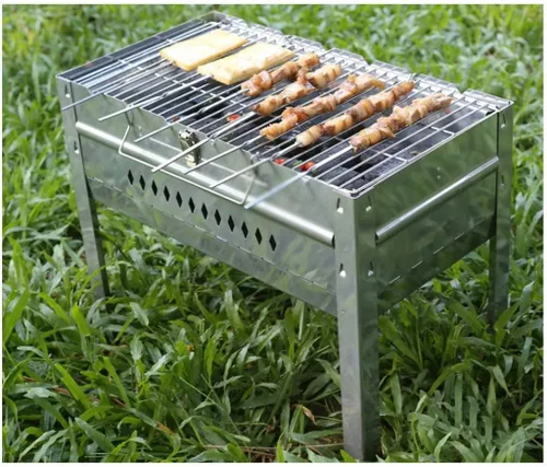 Miniatura 3 de Barbecue Charcoal Grill Charcoal Barbecues BBQ Grill Portable Foldable Large Barbecue Rack Carbon Charcoal Outdoor Barbecue Grill Portable Charcoal