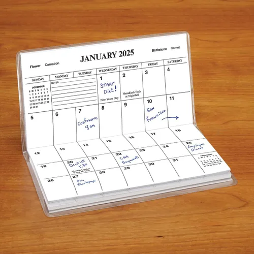 Miniatura 2 de Fox Valley Traders Agenda de 2 años con la bandera de Estados Unidos, calendario de bolsillo ideal para bolsos, maletines o mochilas, 6 ¾ pulgadas x