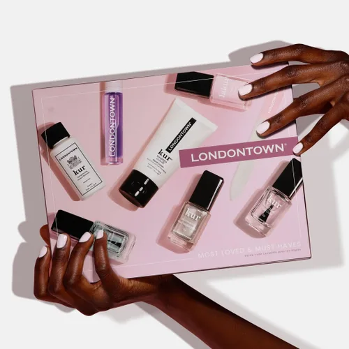 Miniatura 2 de LONDONTOWN Juego completo de esmaltes de uñas más queridos e imprescindibles, esenciales de manicura, cuidado de uñas, herramientas para cutículas