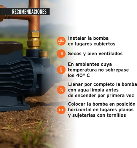 Miniatura 7 de Bomba periférica agua eléctrica 3/4 HP