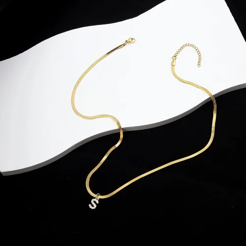 Miniatura 7 de Collares de oro para mujer, a la moda, delicados collares chapados en oro de 18 quilates para mujer, collar de cadena de espiga