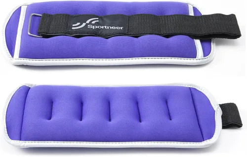 Miniatura 5 de Sportneer Pesas de tobillo para muñeca, par de pesas de 1/2/4/6/10 libras para hombres, mujeres, niños, entrenamiento de fuerza, juego de pesas