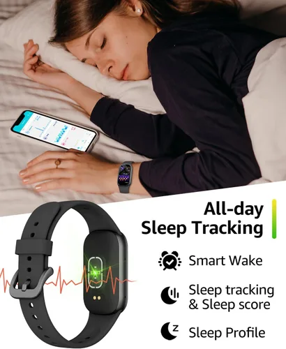 Miniatura 4 de Monitor de actividad física, reloj inteligente con pantalla táctil HD de 1.47 pulgadas, más de 137 modos deportivos con monitor de sueño