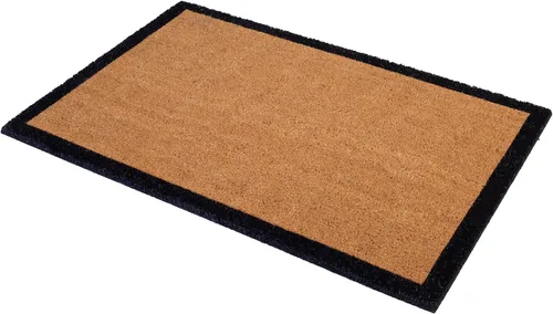 Miniatura 57 de Fab Habitat Felpudo extra grueso, tejido a mano, duradero, fibra de coco natural, entrada, puerta delantera, porche, patio, pájaros en rama, gris