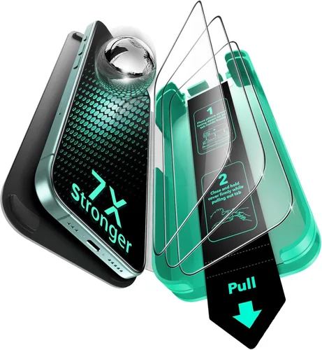 Miniatura 11 de ESR Paquete de 3 protectores de pantalla de vidrio 9H+ para iPhone 17 Pro Max, [grado militar inastillable], con tecnología antirreflectante AR