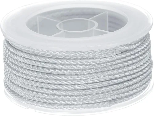 Miniatura 17 de HARFINGTON Cordón de hilo de nailon para cuentas de 0.063 in, cuerda de nailon trenzado extrafuerte para manualidades, pulseras, joyería, Negro