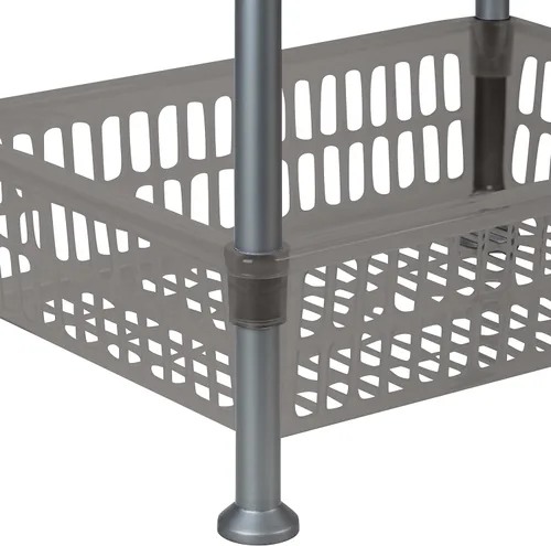 Miniatura 6 de Kitchen Details Estante grande de 4 niveles para cesta Redondo Almacenamiento y organizador Cocina Baño Lavandería Oficina Bueno