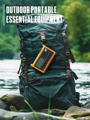 Miniatura 8 de ROCAM CR1009 Radio de emergencia con manivela y radio meteorológica 1009 Pro con pantalla LCD grande