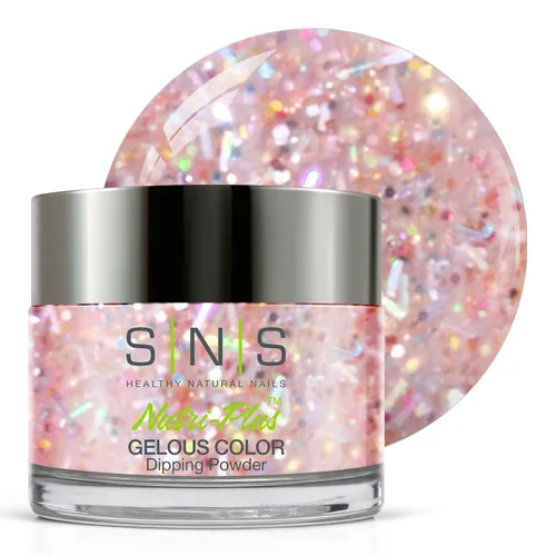 Miniatura 13 de SNS Polvo de inmersión de uñas, polvo de inmersión de color geloso – Alaskan Cruise (gris metálico/plateado, brillante) – Color de uñas de larga