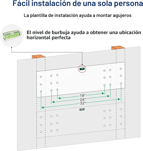 Miniatura 9 de FLEXIMOUNTS Juego de 2 estantes de pared de almacenamiento para cochera, 2 x 4 pies, 61 cm x 122 cm, estantes flotantes montados en la pared, serie