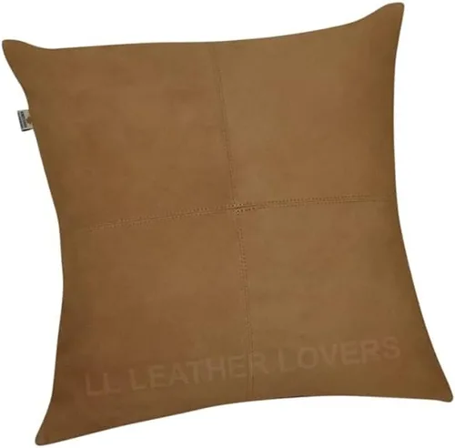 Miniatura 21 de LL LEATHER LOVERS Funda de almohada de piel de cordero - Funda de cojín para sofá, fundas decorativas para sala de estar y dormitorio, 20 x 20 Negro