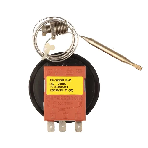 Miniatura 4 de TS-200SB-C Corea Termostato Arco Iris Con Tornillo 50-200 Celsius Tres Pies Templado Interruptor 3 Pin Controlador de Temperatura NC