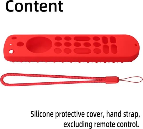 Miniatura 3 de Funda de silicona para Voice Remote Pro 2022, funda de silicona para control remoto por voz Pro 2022 con cordón (negro)