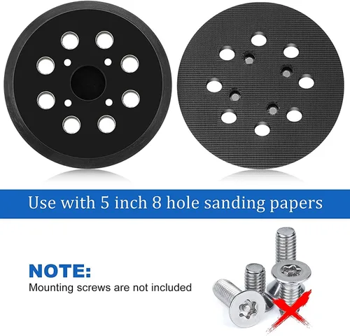 Miniatura 6 de Almohadilla de repuesto para lijadora de 5 pulgadas y 8 agujeros para Craftsman 315112170, 315116940, 315116950, 315112180, 315279870 y Craftsman