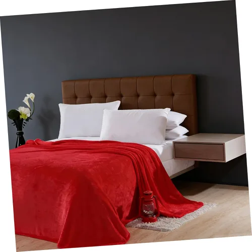 Miniatura 7 de LIFKOME Sábanas de invierno de franela de forro polar, manta de Woobie, manta cálida, sábanas de franela de regalo, manta roja gruesa, sábanas