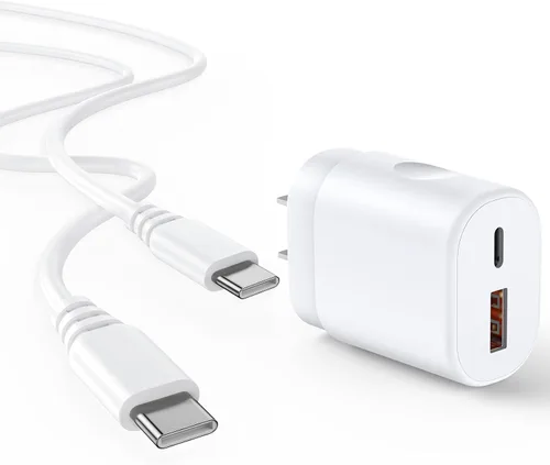 Miniatura 9 de Bloque de cargador de pared, 2.1A/5V de doble puerto USB, enchufe de pared para teléfono, adaptador USB de viaje, paquete de 3 cubos de cargador