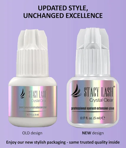 Miniatura 3 de STACY LASH Pegamento de extensión de pestañas transparente (0.17 fl.oz/0.2 fl oz)/1 segundo de tiempo de secado/retención - 8 semanas/adhesivo