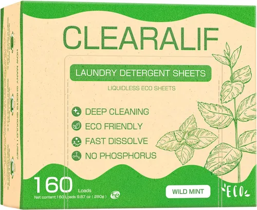 Miniatura 26 de CLEARALIF Hojas de detergente para ropa, lavanda, hasta 480 cargas, ideal para viajes, apartamentos, dormitorios, tiras de detergente para ropa