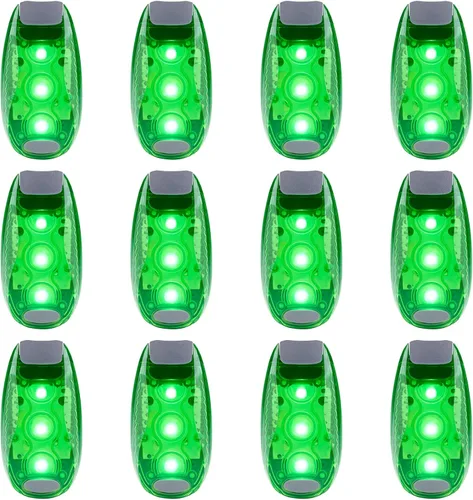 Miniatura 9 de 12 Pack Led Safety Light, Safety Light, High Visibility Strobe Running Lights Used for Bicycle, Walking Etc. Clip-On Running Lights Clip to Clothes