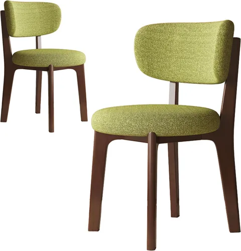 Miniatura 13 de Sillas de comedor de nogal, juego de sillones 2/4, juego de comedor moderno de mediados de siglo con patas de madera silla de comedor para cocina