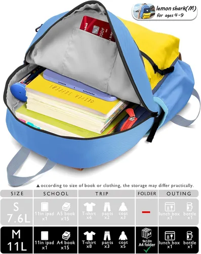Miniatura 9 de Mochilas para niños, unisex, multicolor, medianas, 13 pulgadas de alto, 1 L, nailon, moderna, diseño de caricaturas, 3-5 años, escuela primaria