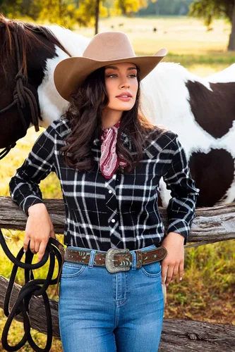 Miniatura 2 de Western-Cowgirl-Cinturones para Mujer y Hombre Turquesa-Decorado-Hebillas Plateadas-Cinturones de Cuero de Vaquero Occidental para Pantalones