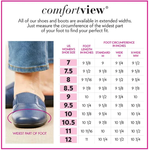 Miniatura 2 de Comfortview Botines The Ceil de ancho ancho ancho para mujer