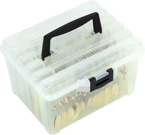 Miniatura 3 de Plano Frabill Hydro-Flo Caja de almacenamiento colgante para cebo, transparente, talla única, número de modelo: 350500