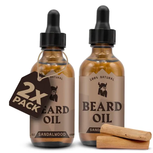 Miniatura 13 de Striking Viking Aceite de vainilla para barba para hombres, acondicionador derivado naturalmente con aceites de argán y jojoba para suavizar