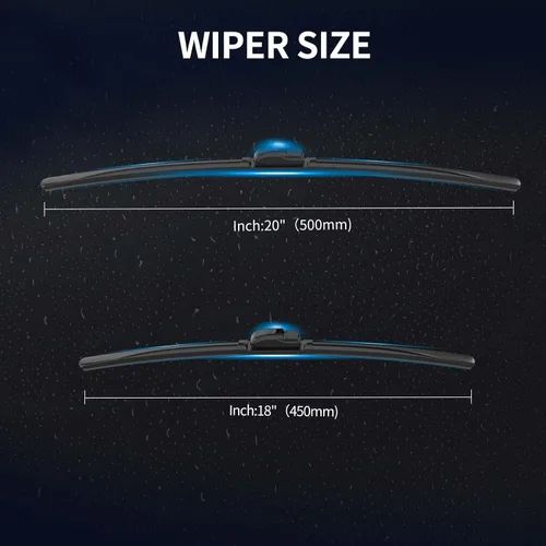 Miniatura 3 de Limpiaparabrisas delanteros para Hyundai Elantra 2002-2007, 20" 18" silenciosos y sin rastros, reemplazo de limpiaparabrisas para todo clima