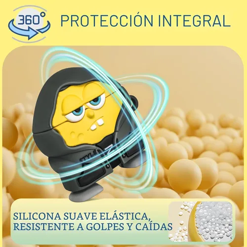 Miniatura 3 de Estuche lindo para AirPods Pro 3 (2025) Divertido con personajes de anime kawaii de dibujos animados 3D geniales Funda de silicona compatible