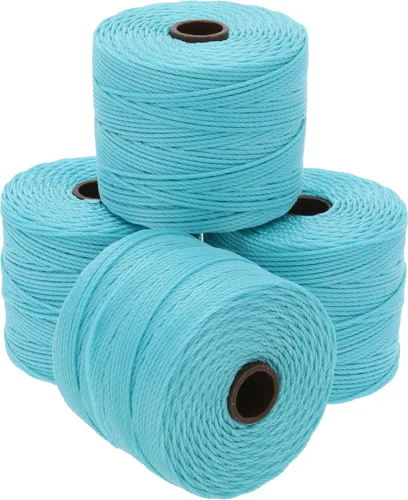 Miniatura 88 de The Beadsmith S-Lon Cordón para Cuentas – Cordón de Nylon Torcido de 0.5 mm para Ensartar, Paquete de 4, Mezcla de Neutrales Fríos, TEX210, 77