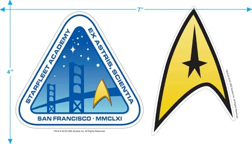 Miniatura 3 de Popfunk Star Trek Distressed Starfleet Academy Unisex Adult T Shirt