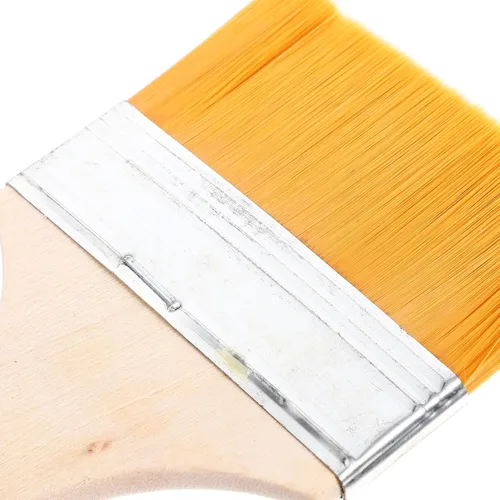 Miniatura 9 de EXCEART Juego de 12 pinceles de pintura para niños, mango de madera de nailon plano para pintura al óleo, suministros de arte para fregar la pared