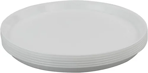 Miniatura 6 de Jekiyo Bandejas redondas de plástico para servir, 13.5 pulgadas, 6 paquetes