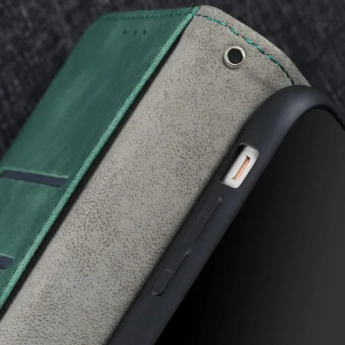 Miniatura 6 de Compatible con Redmi A1 4G Flip Wallet Cover Cover Compatible con Redmi A1 Plus 4G Kickstand Cierre Magnético Negro