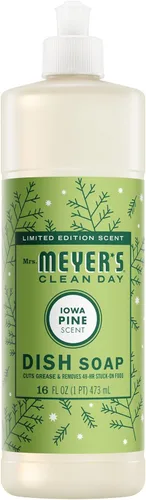 Miniatura 10 de Mrs. Meyer's - Detergente líquido para platos, aroma a pinos de Iowa, fórmula biodegradable, edición limitada, paquete de 3 unidades, 16 fl oz