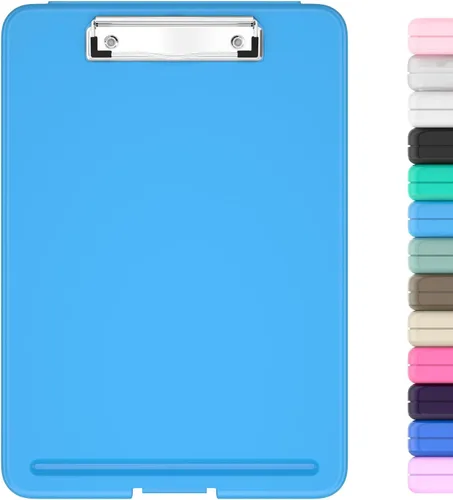 Miniatura 13 de Hongri Portapapeles con almacenamiento, 8.5 x 11 pulgadas, clip de enfermería, plegable para enfermeras, abogados, estudiantes, aula, oficina
