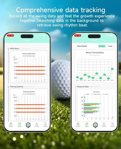Miniatura 8 de Monitor de lanzamiento de golf portátil Pro X1 Plus, simuladores para hogar y entrenamiento, monitor de lanzamiento móvil para análisis de swing
